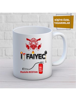 Kişiye Özel Isim Yazılabilir Itfayeci Kupa Bardak