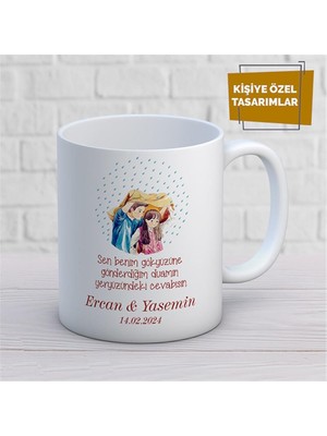 Kişiye Özel Isim Yazılabilir Sevgi Temalı Kupa Bardak