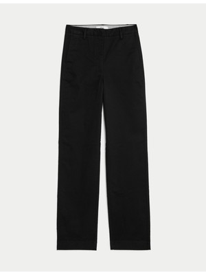 Marks & Spencer Yüksek Bel Straight Leg Chino Pantolon