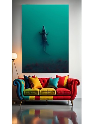 Özkacar Group Tatlı Sudaki Dehşet I Ev Duvar Salon Güzellik Salonu Ofis Dükkan Dekarasyon Kanvas Tablo