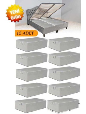Gri Çok Amaçlı Dolap Düzenleyici Tela Baza Altı Hurç 10 Adet
