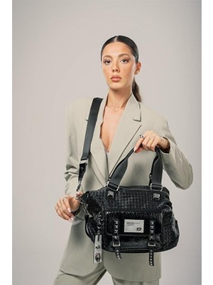 Wawin Siyah Cilt Omuz Çantası