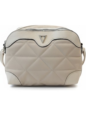 Wolini Wolını 3 Gözlü Kadın Deri Detaylı El ve Omuz Çantası