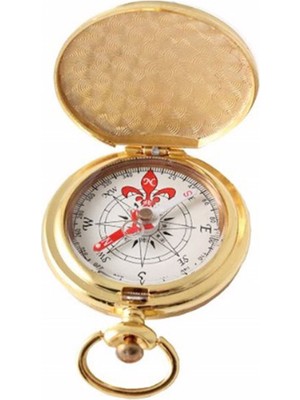 Kişiye Özel Ahşap Kutulu Köstekli Pirinç Pusula