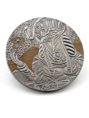 Horus Antik Mısır Her Şeyi Gören Göz Mitoloji Koleksiyon Metal Para CP066