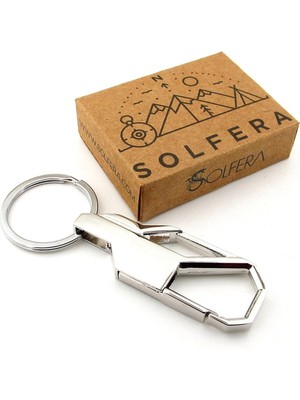 Parlak Gümüş Renk Metal Kanca Hook Outdoor Metal Anahtarlık KY038