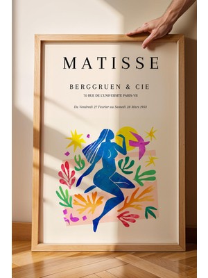 Henri Matisse Papiers Decoupes Çerçeveli Tablo - Kağıt Kesme Sanatı - Eklektik Tarz Duvar Dekoru