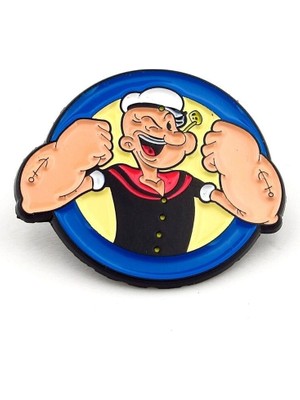 Temel Reis Popeye Çizgi Roman Pin Yaka Iğnesi Çanta Süsü Rozet RZ350
