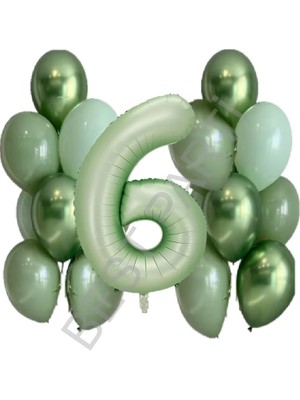 Su Yeşili Rakam ve Balon Seti Yaş 6