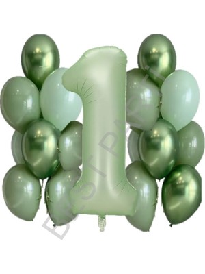 Su Yeşili Rakam ve Balon Seti Yaş 1