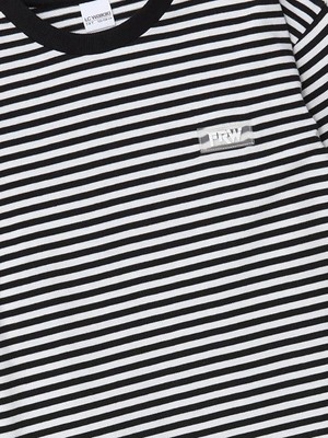 Lcw Kids  Bisiklet Yaka Çizgili Uzun Kollu Erkek Çocuk Tişört  (W5)