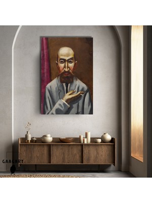 Tekli Dikey Kanvas Max Backmann Bir Türk Portresi