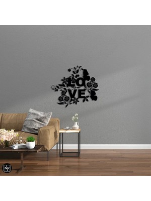Love Dekoratif Metal Duvar Tablosu
