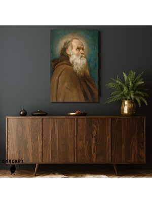 Tekli Dikey Kanvas Diego Velazquez Saint Anthony Abbot