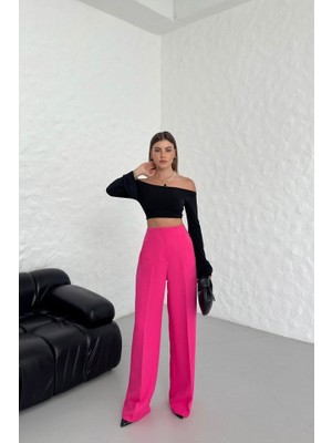 Yüksek Bel Pensli̇ Palazzo Pantolon