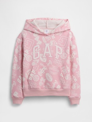 Gap Kız Çocuk Açık Pembe Kids Relaxed Gap Logo Sweatshirt
