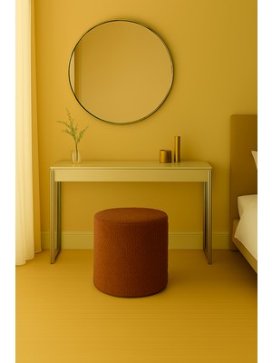 Eda Hacıoğlu Edam Bedding Group Yumuşak Teddy Peluş Kumaş Silindir Bench Puf – Oturma ve Dekoratif Koltuk