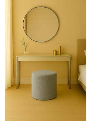 Eda Hacıoğlu Edam Bedding Group Yumuşak Teddy Peluş Kumaş Silindir Bench Puf – Oturma ve Dekoratif Koltuk