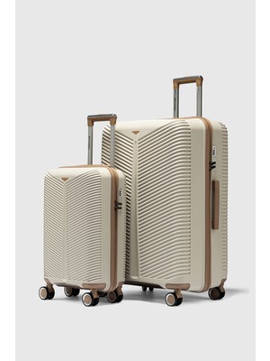 My-Pp 2'li Bilbao Büyük&küçük Polipropilen Süper Esnek Kırılmaz Tekerlekli Valiz Bavul Seyahat