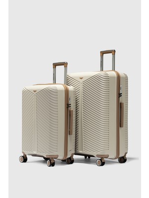 My-Pp 2'li Bilbao Büyük&orta Polipropilen Süper Esnek Kırılmaz Tekerlekli Valiz Bavul Seyahat