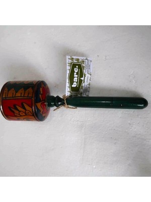 Ahşap Maracas Büyük Kare 27CM. Uzak Doğu Müzik Aleti Mahonı Wood