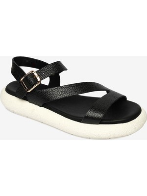 Greyder Kadın Siyah Hakiki Deri Sandalet 4Y2TS59007