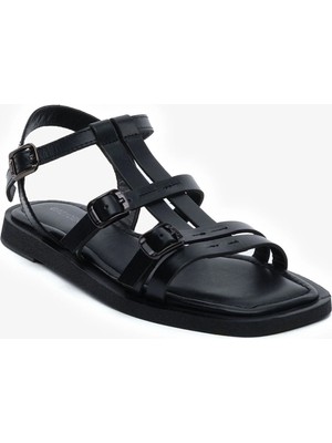 Kadın Siyah Hakiki Deri Sandalet 5Y2CS59251