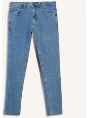 DeFacto Pedro Slim Fit Dar Kalıp Normal Bel Dar Paça Jean Pantolon E1929AX25AU