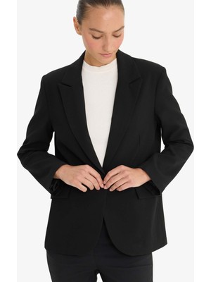 DeFacto Regular Fit Düğmeli Blazer Ceket F9465AX25AU