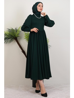 Oliva Prenses Elbise Zümrüt