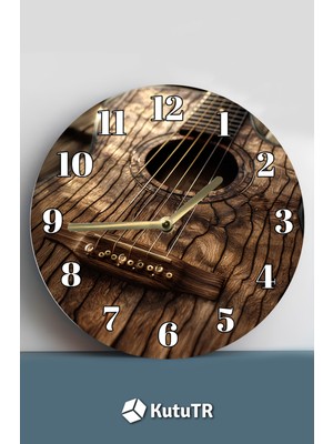 Mdf Duvar Saati – Doğanın Ahengi ile Zamanınızı Süsleyin! – 33X33 cm SDW426