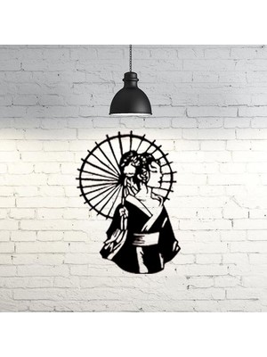 Yeni Geyşa Duvar Heykeli 2d T3286877