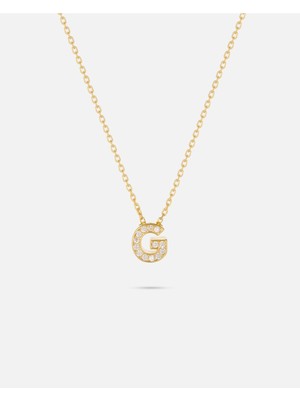 Meks Jewels 14 Ayar Altın Üç Boyutlu Harfli Kolye