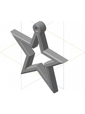 Yeni Anahtarlık Star_beş Köşeli (Plastik Aparattır!!!)