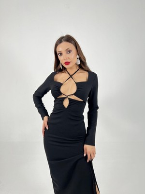 Infivento 5934 Elbise-Siyah