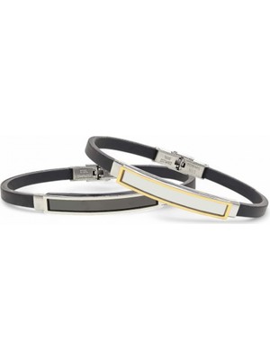 Fm İsim Yazılabilir Kişiselleştirilebilir Çelik Bileklik 3183SCB011