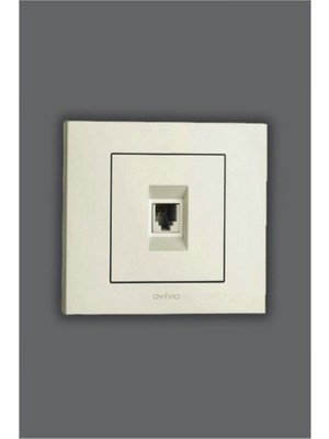 Ovivo Grano Beyaz Numeris Telefon Prizi Çerçeve Dahildir*