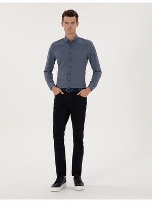 Pierre Cardin Erkek Koyu Lacivert Slim Fit Jean Pantolon 50317229-VR100