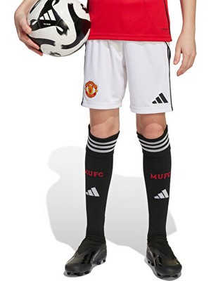 Adidas Çocuk Manchester United 25/26 Iç Saha Şortu Çocuk Futbol Şortu JP3017 Beyaz