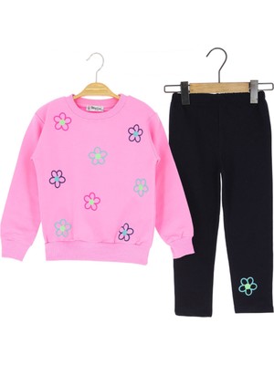 Kız Çocuk Takım Papatya Baskılı