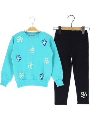 Kız Çocuk Takım Papatya Baskılı