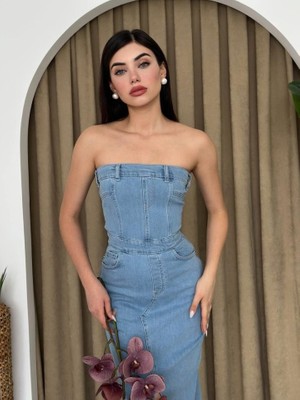 Infivento Sonic Straplez Elbise