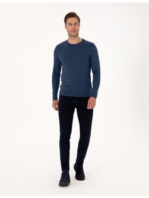 Pierre Cardin Erkek Lacivert Slim Fit Jean Pantolon 50315248-VR033