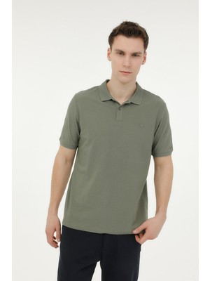 Lumberjack Basic Erkek Haki Klasik Yaka Polo Tişört 101533535