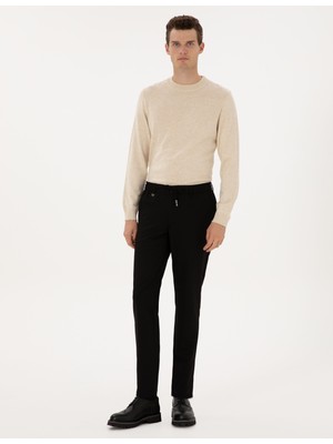 Pierre Cardin Erkek Siyah Ex. Slim Fit Kumaş Pantolon 50311728-VR046