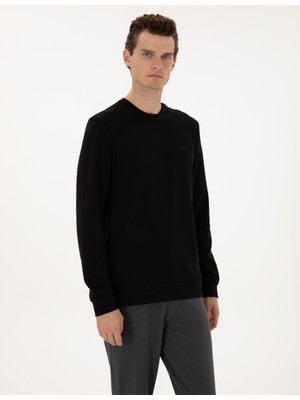 Pierre Cardin Erkek Siyah Regular Fit Sweatshirt 50313939-VR046