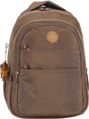 Su Geçirmez Krinkıl Kumaş Büyük Boy Çok Gözlü Ortopedik Okul Sırt Çantası Geniş Iç Hacim Yandancepli