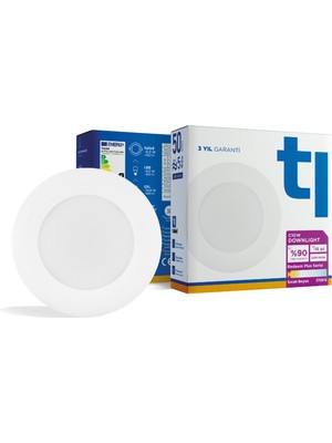 Tuled Redeem Plus C10W Downlight, Titreşimsiz, Göz Konforu, 650 Lümen, Sıcak Beyaz, 2700 Kelvin
