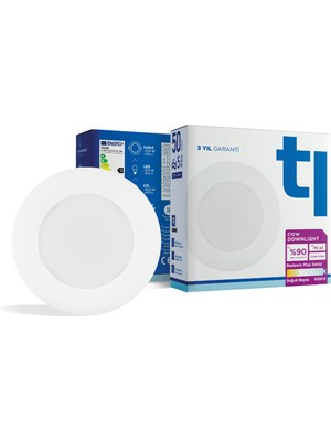 Tuled Redeem Plus C10W Downlight, Titreşimsiz, Göz Konforu, 672 Lümen, Soğuk Beyaz, 6500 Kelvin