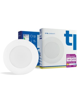Tuled Redeem Plus C12W Downlight, Titreşimsiz, Göz Konforu, 888 Lümen, Tatlı Beyaz, 3500 Kelvin